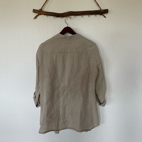 100% linen button up top - Picture 4 of 5